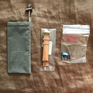 Michele Watch Strap 18 mm Tan Leather